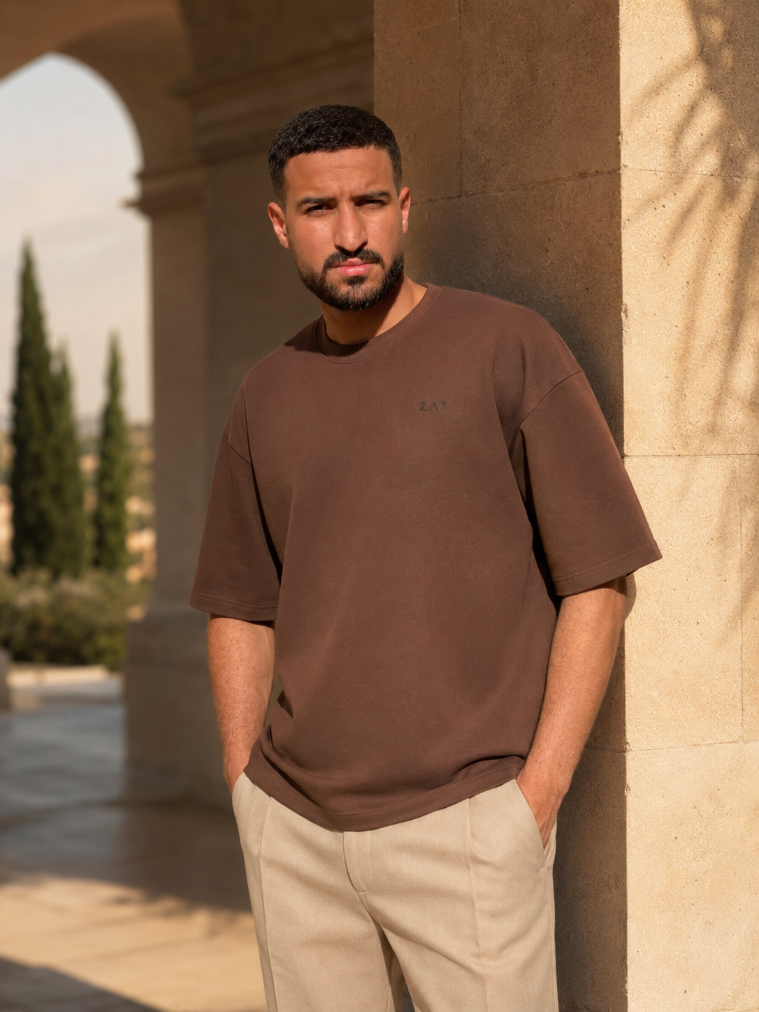 The ZAT Warm Brown T- Shirt