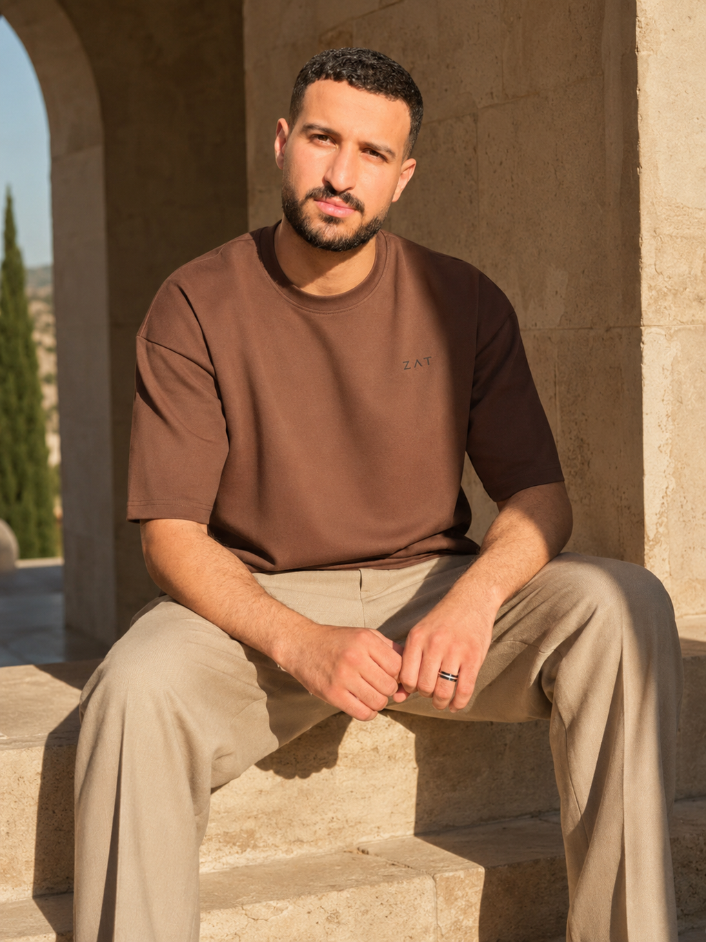 The ZAT Warm Brown T- Shirt